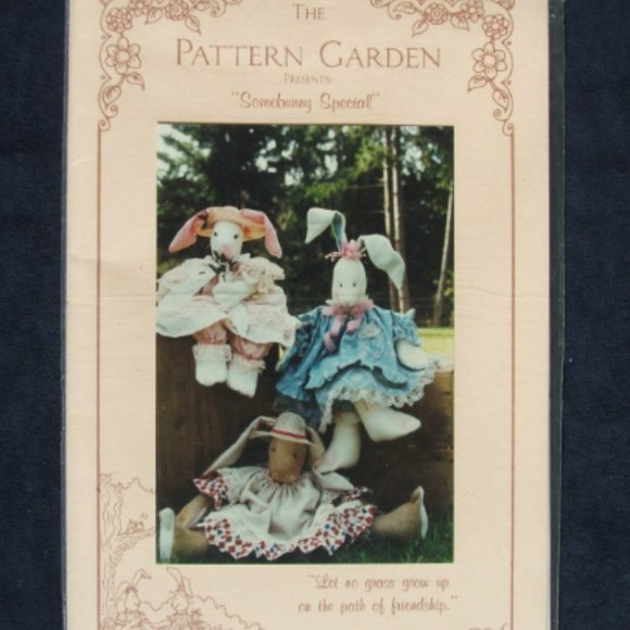 Pattern Garden Somebunny Special Vintage Stuffed Rabbit Pattern NWOT UNCUT (576) - Picture 1 of 2